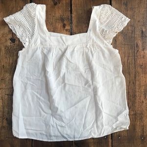 Old Navy crochet sleeve top